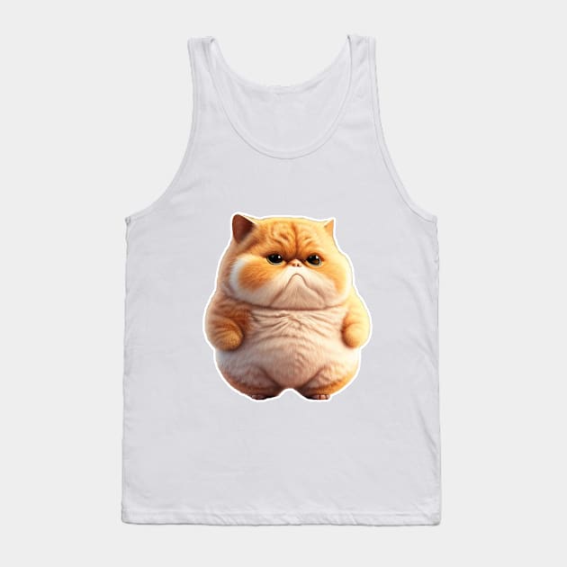 Cute Chibi Cat Merch - Adorable Feline Apparel and Accessories Tank Top by Phantom Troupe